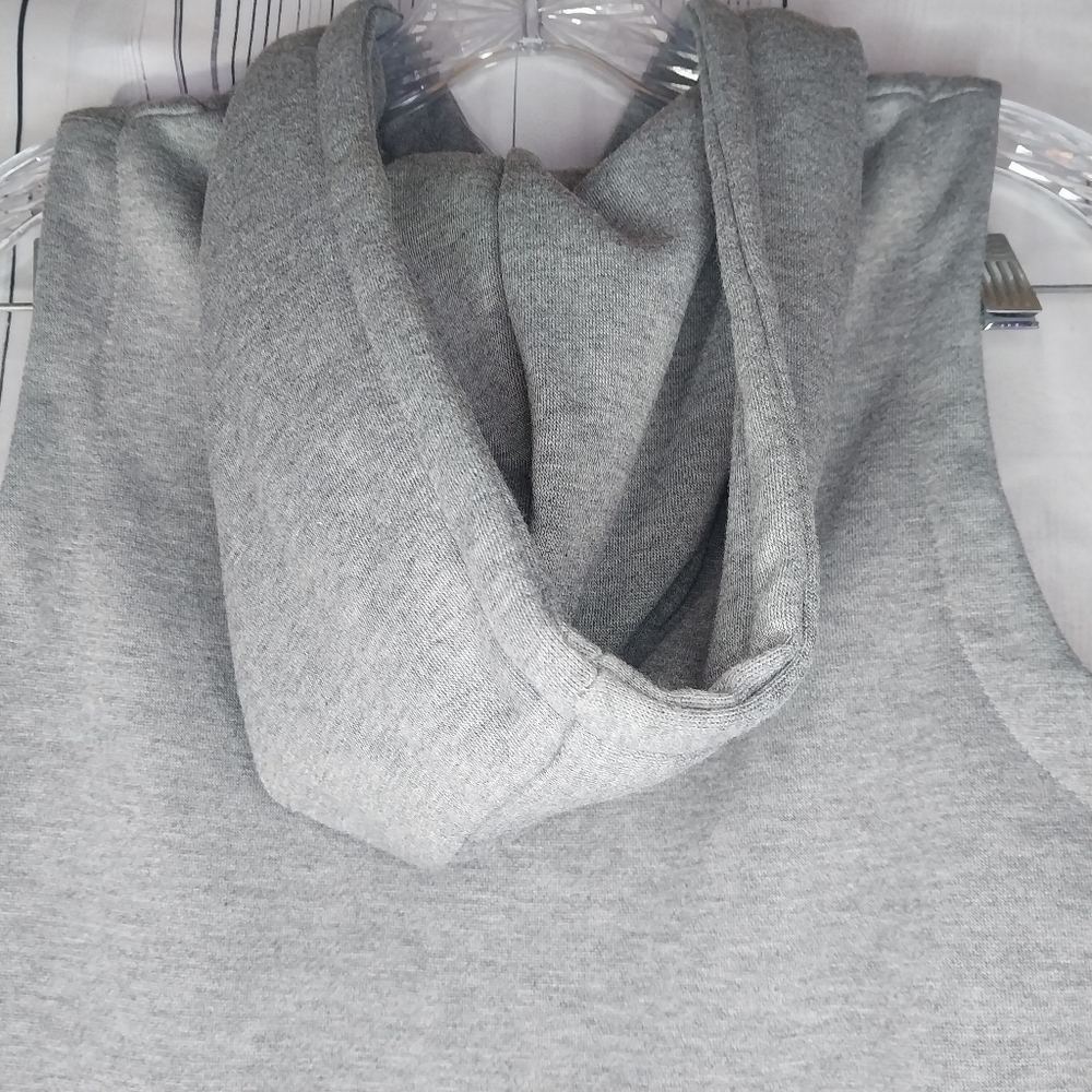 Zaful Gray Button-Up Hooded Vest Size 6 - Picture 12 of 15